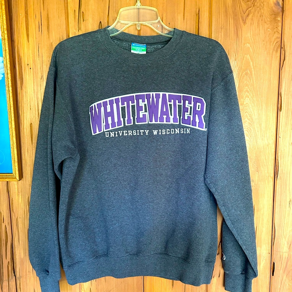 Champion Dark Gray University Wisconsin Sweatshirt